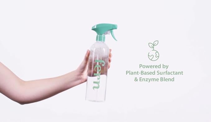 Fern Multi-Surface & Complete Floor Care Solution with 24oz Forever Spray Bottle and 4 Eco-Friendly Concentrate Packets for a Sparkling Clean Home.