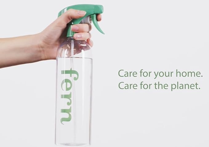 Fern Multi-Surface & Complete Floor Care Solution with 24oz Forever Spray Bottle and 4 Eco-Friendly Concentrate Packets for a Sparkling Clean Home.