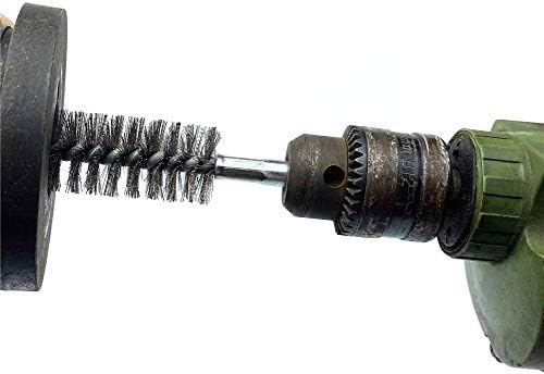 6pcs Pipe Cleaning Brush Set Stainless Steel Bristles, Stainless Steel Pipe Brush for Auto Parts, Tubes, Etc. (3/5"(15mm))