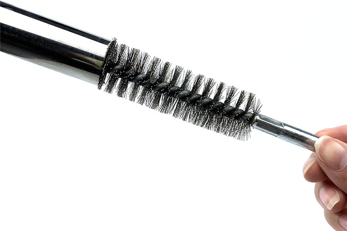 6pcs Pipe Cleaning Brush Set Stainless Steel Bristles, Stainless Steel Pipe Brush for Auto Parts,Tubes, Etc. (2/5"(10mm))
