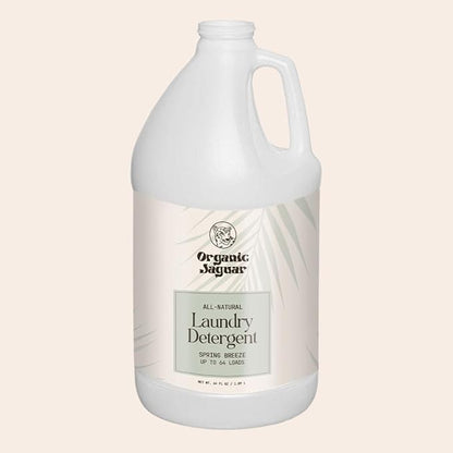 Laundry Detergent, Spring Breeze, Up to 64 Loads, 100% Natural Formula with Essential Oils, Gentle & Effective Formula Without Harsh Ingredients, Paraben & Sulfate Free, Natural Scent