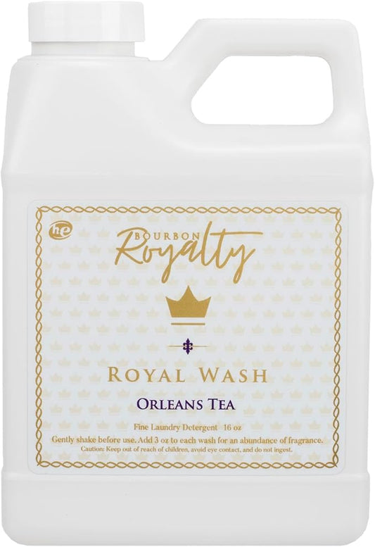 Royal Wash 16 Ounce High Efficiency Scented Fragranced Liquid Laundry Detergent, Orleans Tea