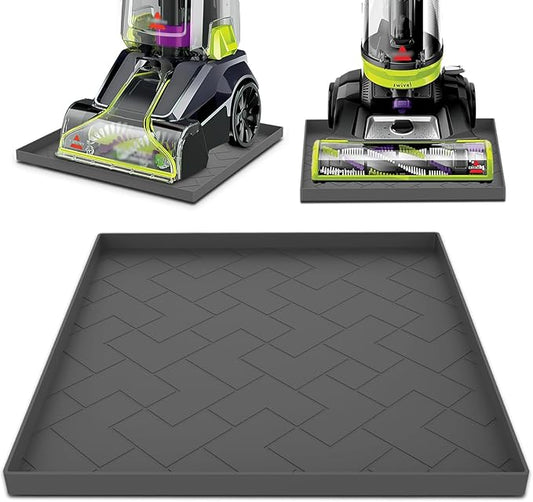 Vacuum Cleaner Silicone Mat,16''x15''x0.7'',vacuum cleaner accessories Silicone Mat Compatible with Shark,Bissell,Eureka,Dyson,Oreck, and more.Protects floors from scratches stains and water drips
