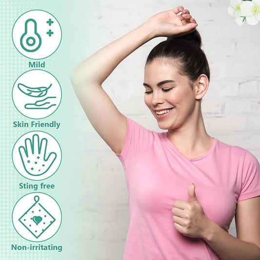 Timgle 100 Pcs Travel Deodorant Wipes Individually Wrapped Armpit Antiperspirant Deodorant Sweat Body Wipes for Women Men Teens Sports Travel Cleanse Skin and Underarm Excessive Sweating (Jasmine)