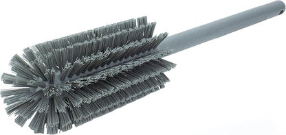 SPARTA Scrub Brush Bottle Brush, Dishwasher Safe Brush with Hanging Hole for Cleaning, Plastic, 16 Inches, Gray, (Pack of 4)