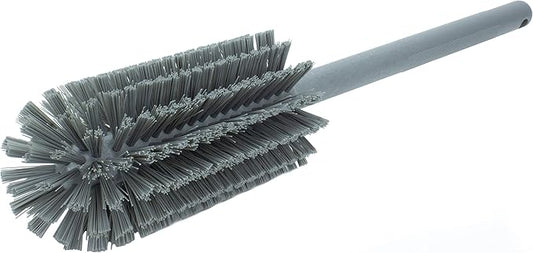 SPARTA Scrub Brush Bottle Brush, Dishwasher Safe Brush with Hanging Hole for Cleaning, Plastic, 16 Inches, Gray, (Pack of 4)