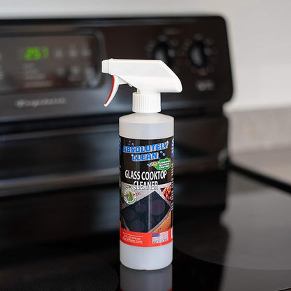 Amazing Ceramic & Glasstop oven cleaner heavy duty- Fume Free & Scratch Free - Streakfree - Powerful, Natural Enzymes - USA Made (16 oz)