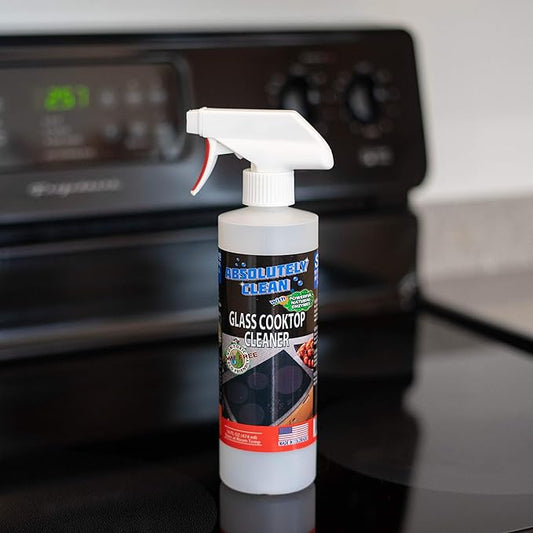 Amazing Ceramic & Glasstop oven cleaner heavy duty- Fume Free & Scratch Free - Streakfree - Powerful, Natural Enzymes - USA Made