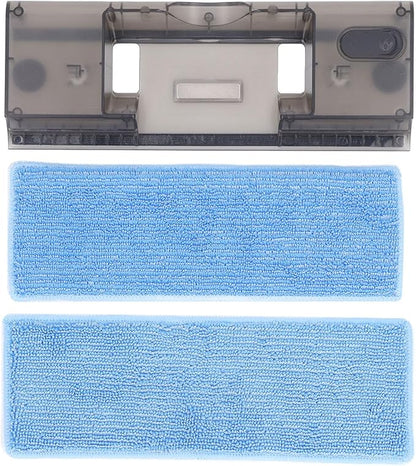 Vacuum Cleaner Replacement Water Tank, ABS Stable Performance Vacuum Cleaner Parts Efficient Easy Installation with 2 Mop Pads for Vacuum Cleaner