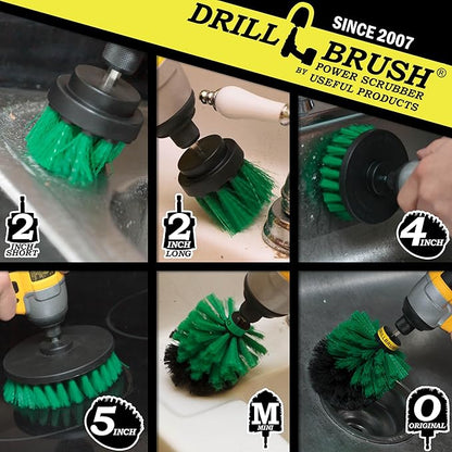Cleaning Supplies - Kitchen Accessories - The Ultimate Kitchen Drill Brush Attachment Kit - Crock Pot - Cast Iron Skillet - Countertops - Cooktop - Oven - Sink - Backsplash - Trash Can – Flooring