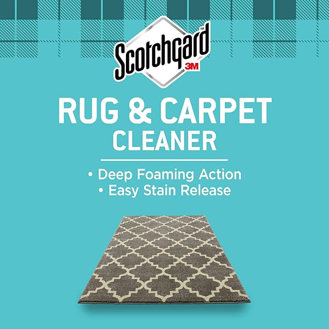 Scotchgard Rug & Carpet Cleaner, Fabric Cleaner Blocks Stains, Cleaning Sprays Make Cleanup Easier, 16.5 oz