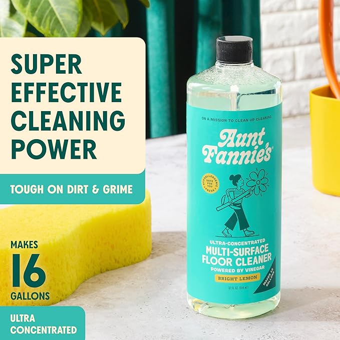 Aunt Fannie's Floor Bundle: Hardwood Floor Cleaner, Multi-Surface Vinegar Cleaner, and Carpet Refresher