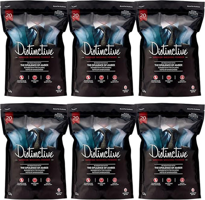 Elevate Your laundry with Distinctive/Powder Laundry Detergent/Biological Washing Powder/Masculine Opulence of Amber/Eco Laundry Detergent (Pack of 1)