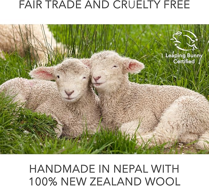 Friendsheep Wool Dryer Balls 6 Pack XL Organic Premium Reusable Cruelty Free Handmade Fair Trade No Lint Fabric Softener Gray Sloth - Sloth Squad